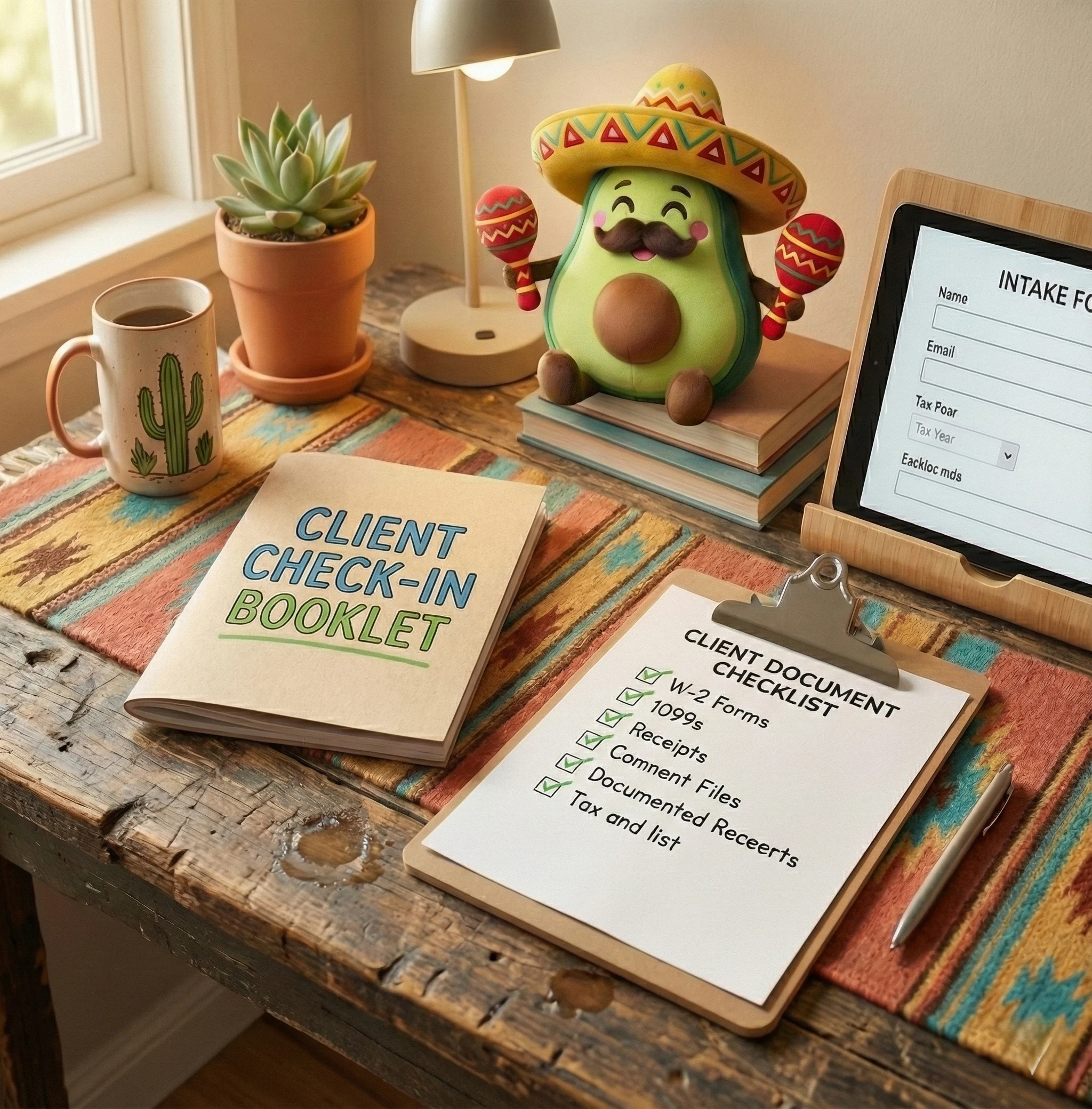 Vista previa del PDF rellenable del Organizador de Clientes